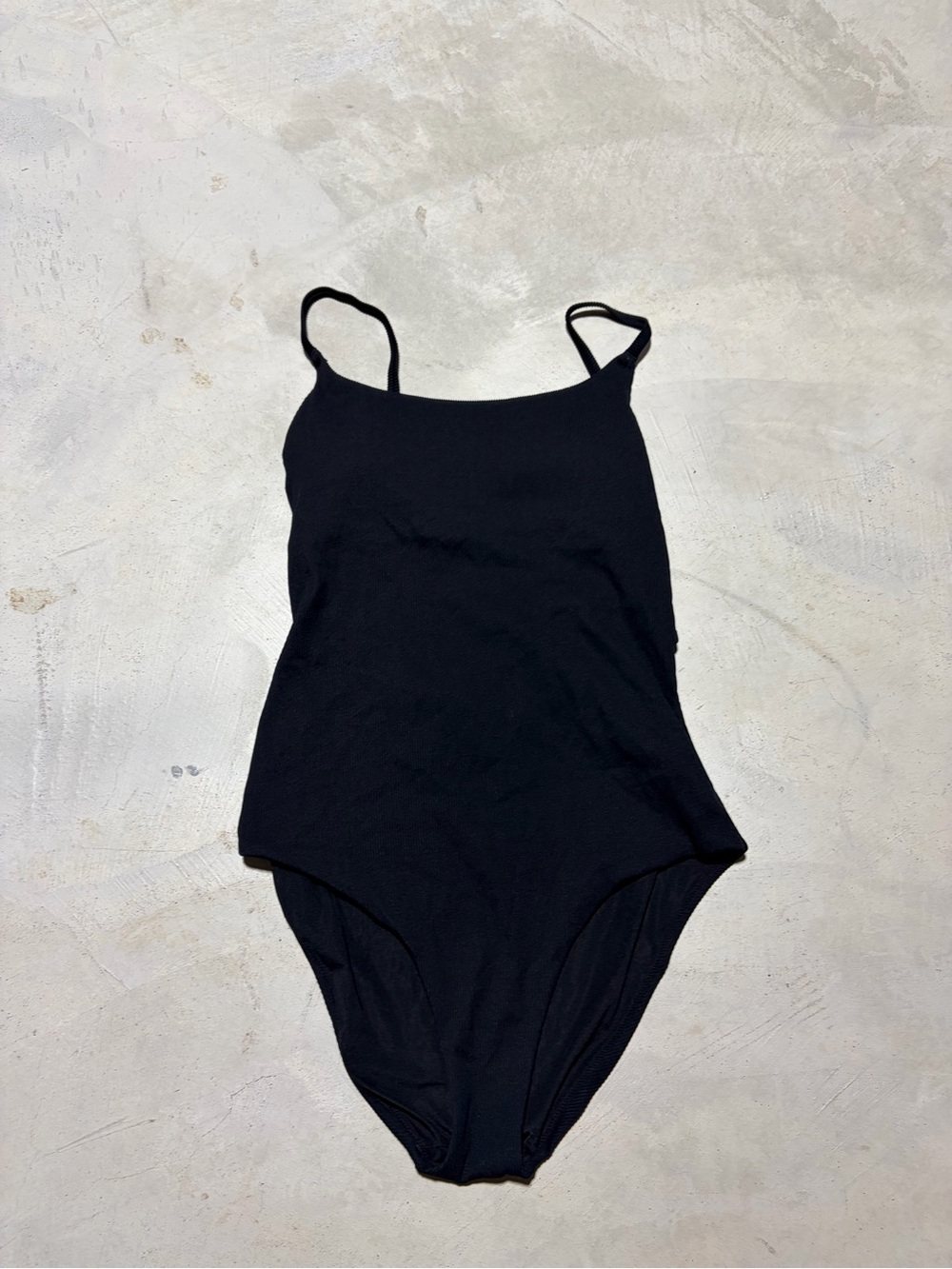 Aerie Black One-Piece Swimsuit full coverage large
